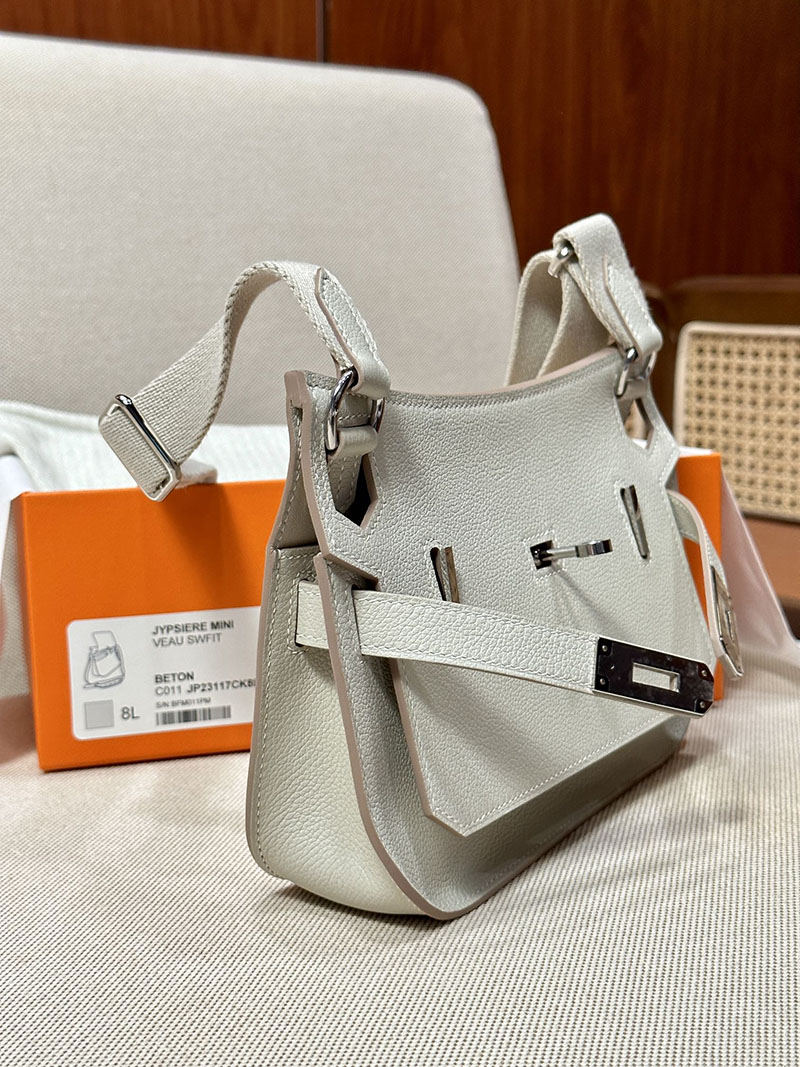 最高級エルメススーパーコピー ジプシエールコピー ジプシエール ミニ ベトン エバーカラー シルバー金具 - 画像 (7)