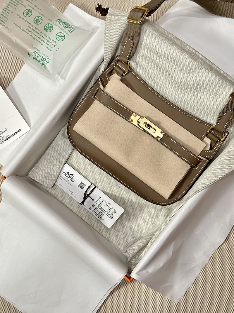 最高級エルメススーパーコピー ジプシエールコピー ジプシエール ミニ エトゥープ スイフト ゴールド金具 - 画像 (6)