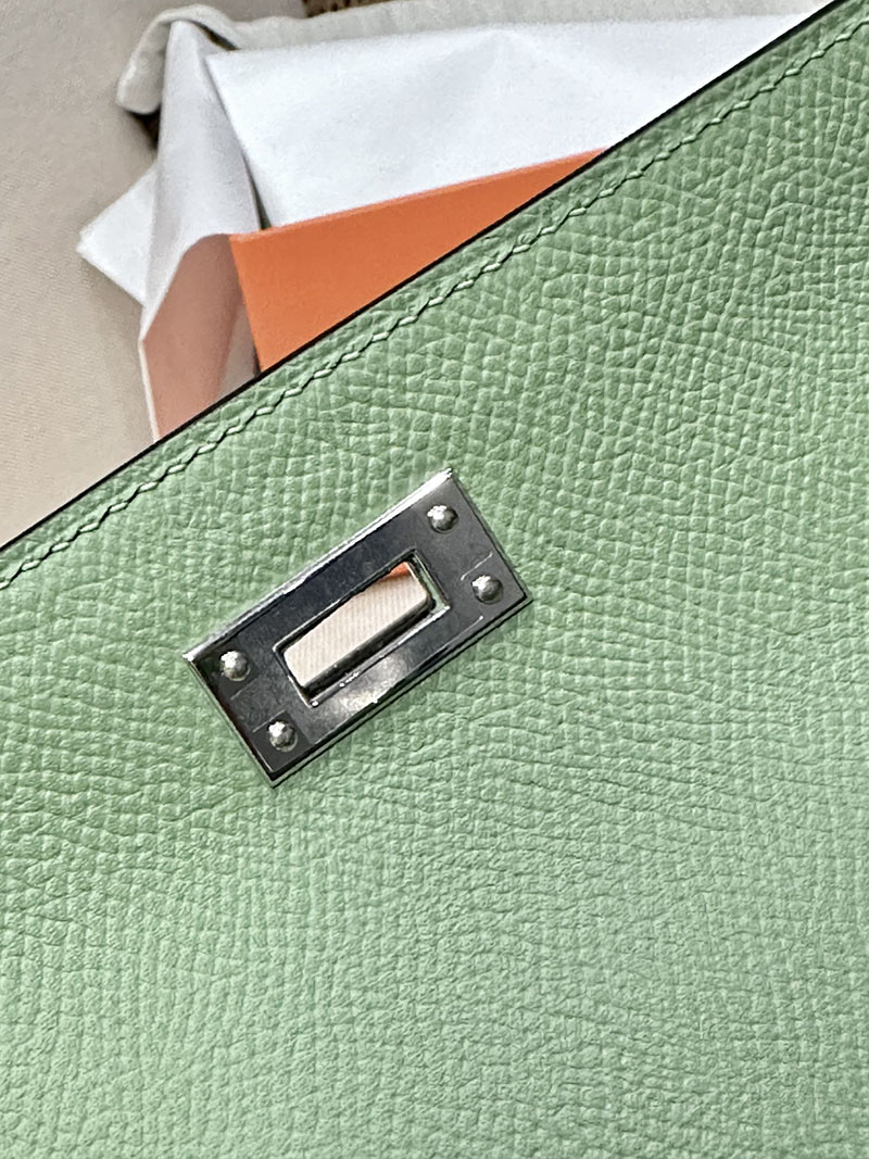 最高級エルメススーパーコピー ケリー25コピー ケリー25 外縫い ヴェールクリケット エプソン シルバー金具 - 画像 (2)