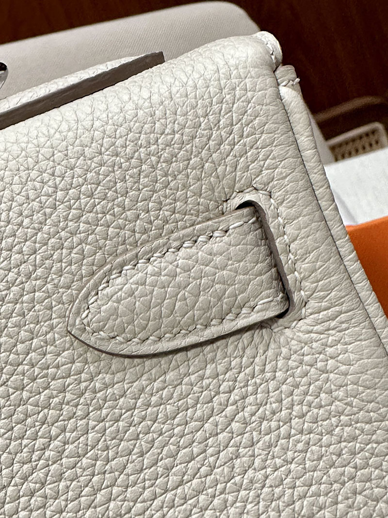 最高級エルメススーパーコピー ケリー28コピー ケリー28 内縫い クレ トゴ シルバー金具 - 画像 (7)