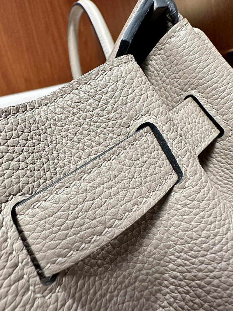最高級エルメススーパーコピー バーキン30コピー バーキン30 エタン トゥルティールグレー ローズゴールド金具 - 画像 (4)