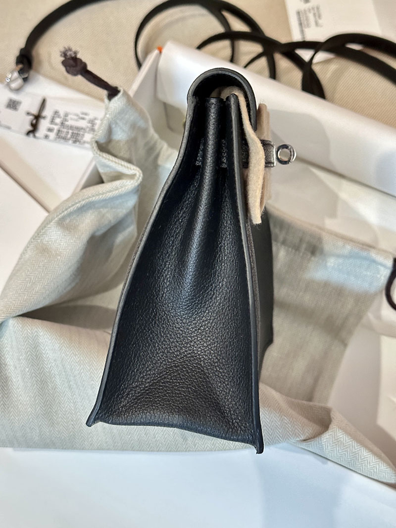 最高級エルメススーパーコピー ケリーダンスコピー ケリーダンス2 黒 ブラック エバーカラー シルバー金具 - 画像 (3)