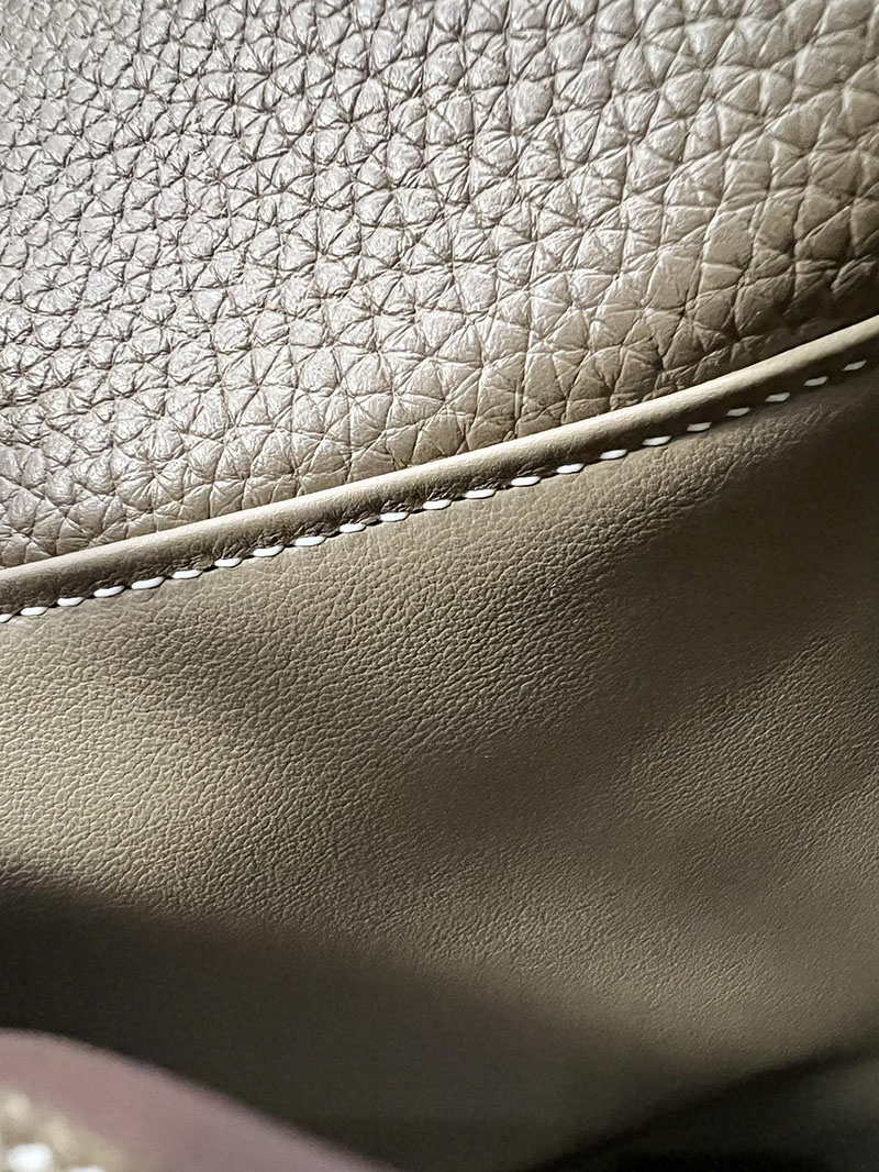 最高級エルメススーパーコピー リンディミニコピー ミニリンディ エトゥープ トリヨンクレマンス ゴールド金具 - 画像 (2)