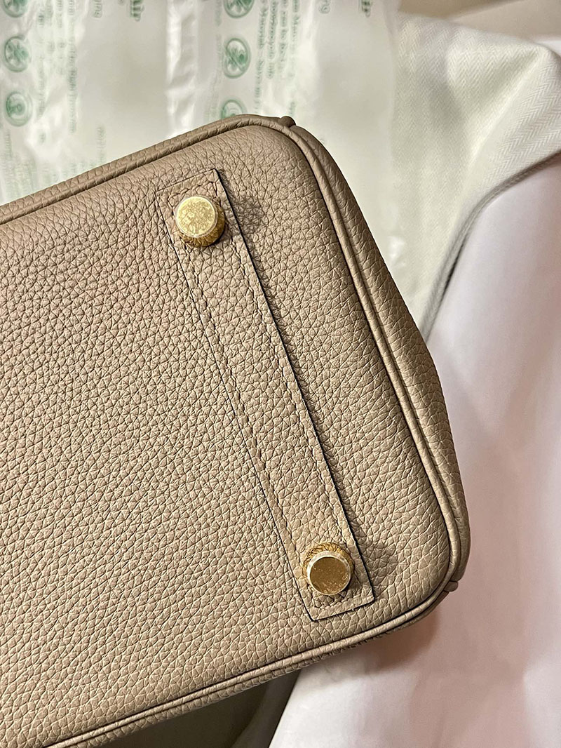 最高級エルメススーパーコピー バーキン25コピー バーキン25 トゥルティールグレー トゴ ゴールド金具 - 画像 (5)