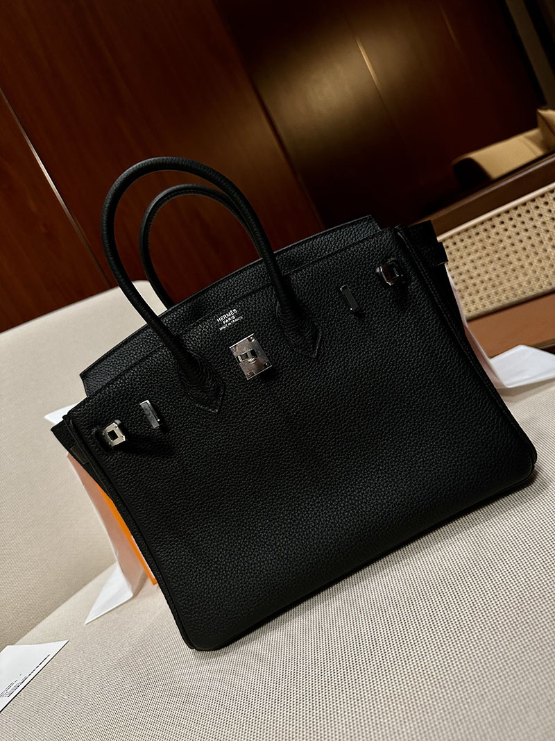 最高級エルメススーパーコピー バーキン25コピー バーキン25 黒 ブラック トゴ ゴールド金具 - 画像 (7)