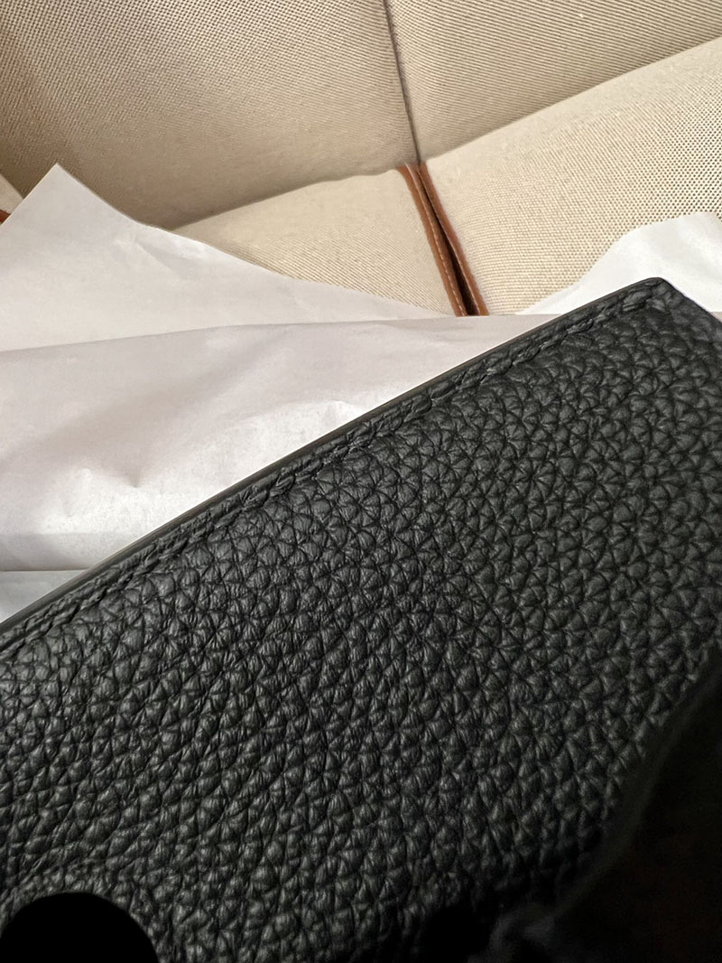 最高級エルメススーパーコピー バーキン30コピー バーキン30 黒 ブラック トゴ シルバー金具 - 画像 (5)