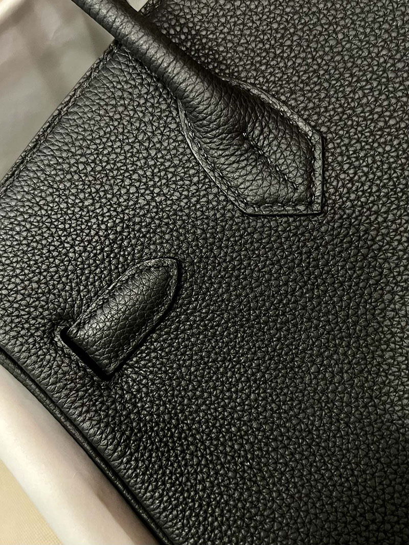 最高級エルメススーパーコピー バーキン30コピー バーキン30 黒 ブラック トゴ シルバー金具 - 画像 (3)