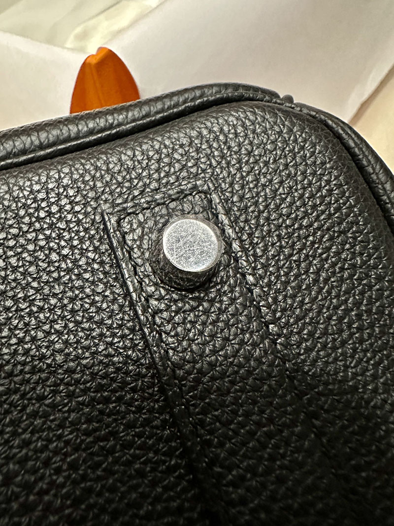 最高級エルメススーパーコピー バーキン40コピー バーキン40 黒 ブラック トゴ シルバー金具 - 画像 (7)