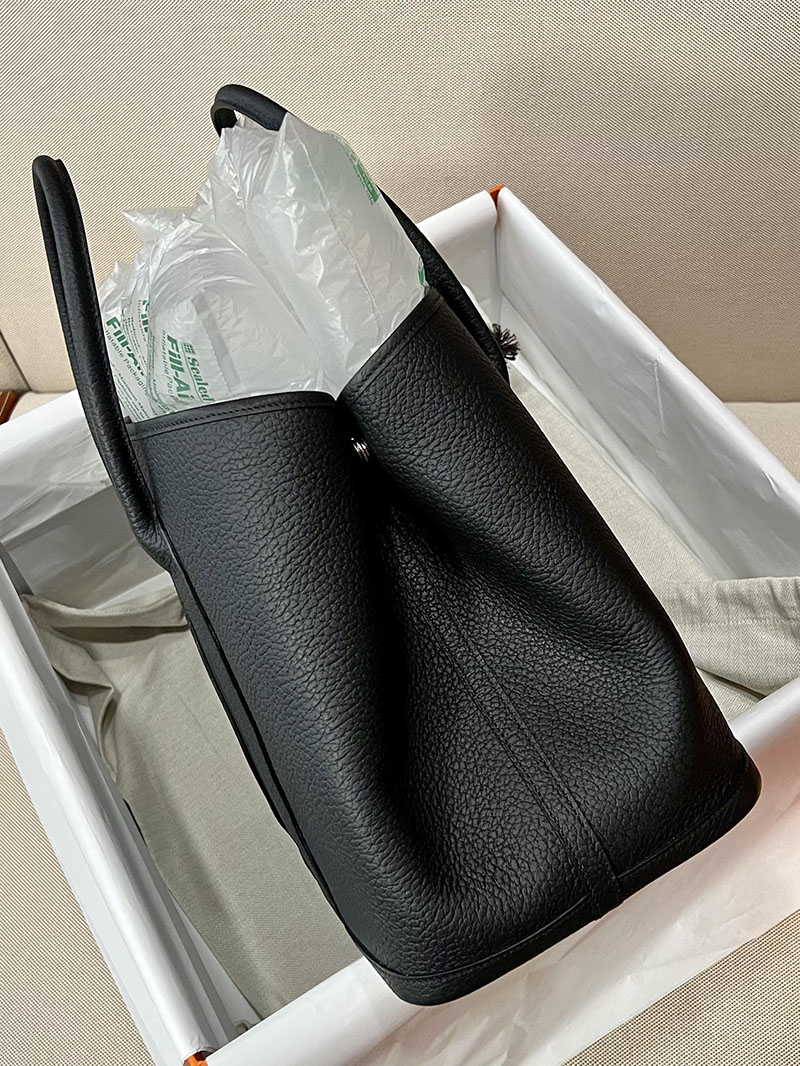 最高級エルメススーパーコピー ガーデンパーティコピー ガーデンパーティ 36 PM 黒 ブラック カントリー シルバー金具 - 画像 (9)