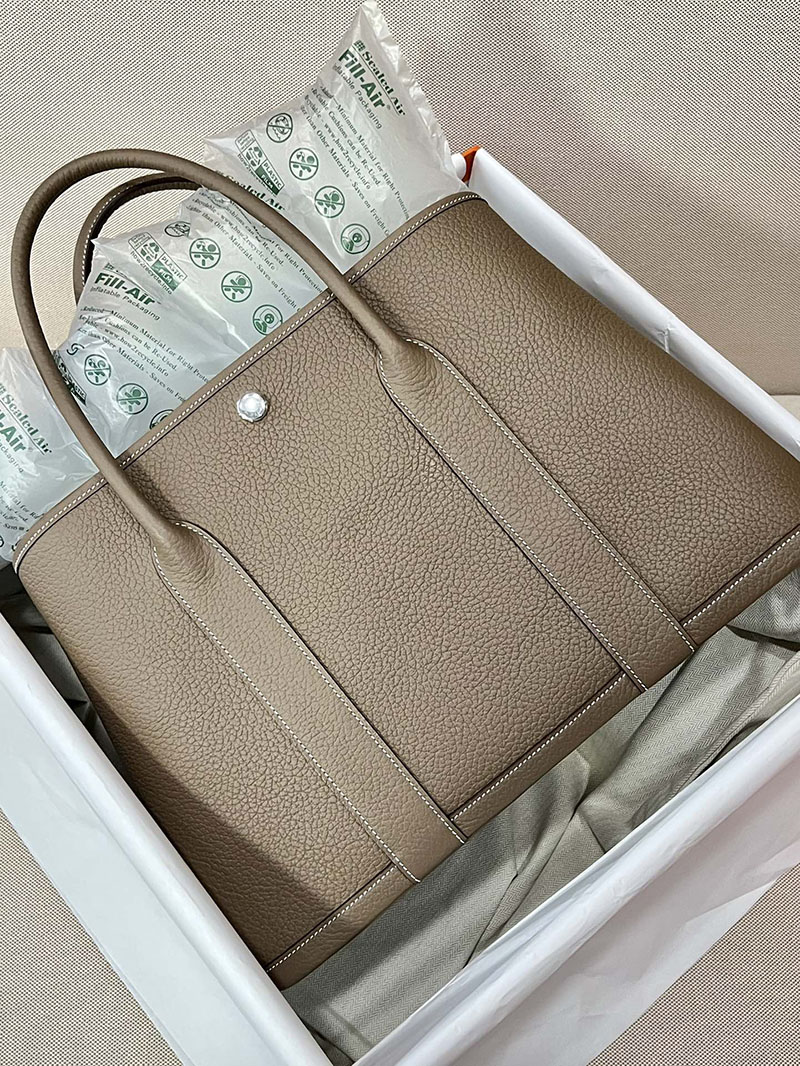 最高級エルメススーパーコピー ガーデンパーティコピー ガーデンパーティ 36 PM エトゥープ カントリー シルバー金具 - 画像 (5)