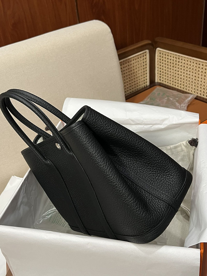 最高級エルメススーパーコピー ガーデンパーティコピー ガーデンパーティ 30 TPM 黒 ブラック カントリー シルバー金具 - 画像 (8)