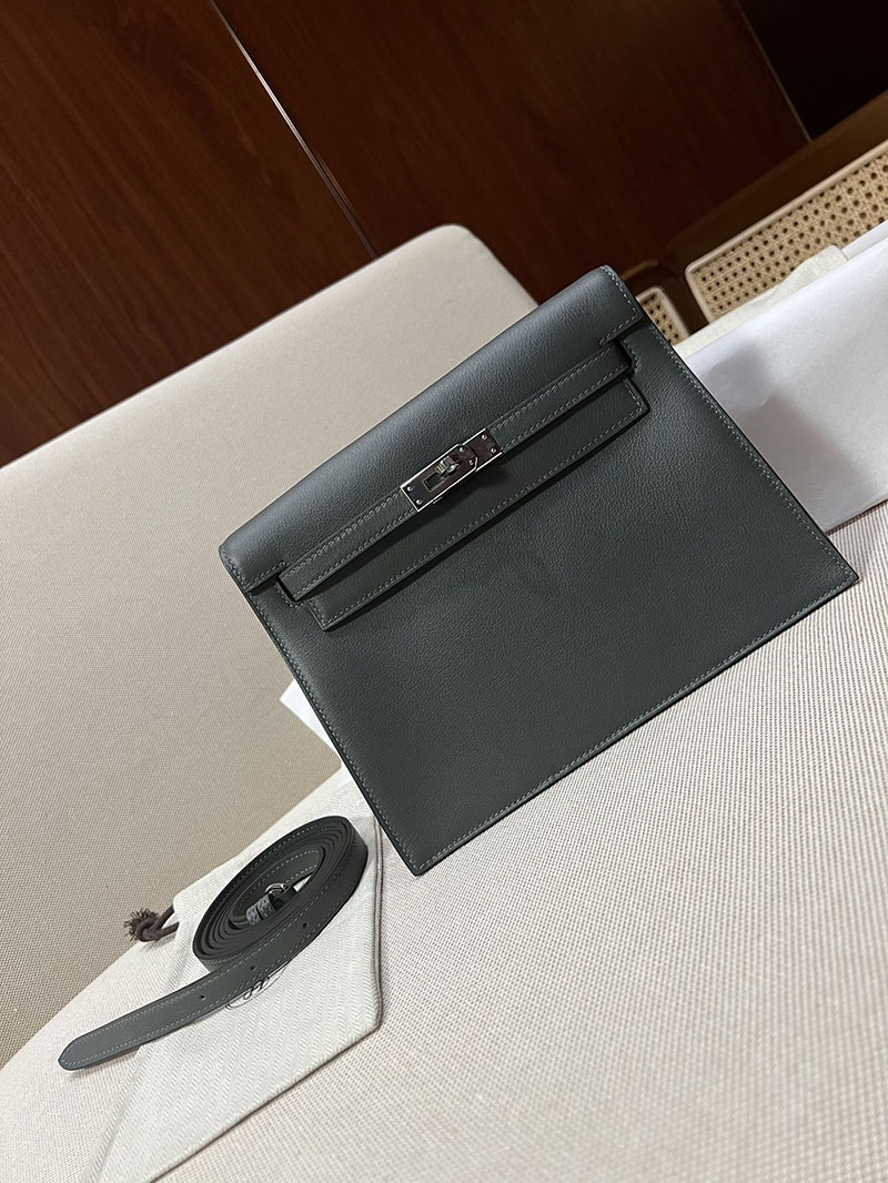 最高級エルメススーパーコピー ケリーダンスコピー ケリーダンス2 グラファイト エバーカラー シルバー金具 - 画像 (6)