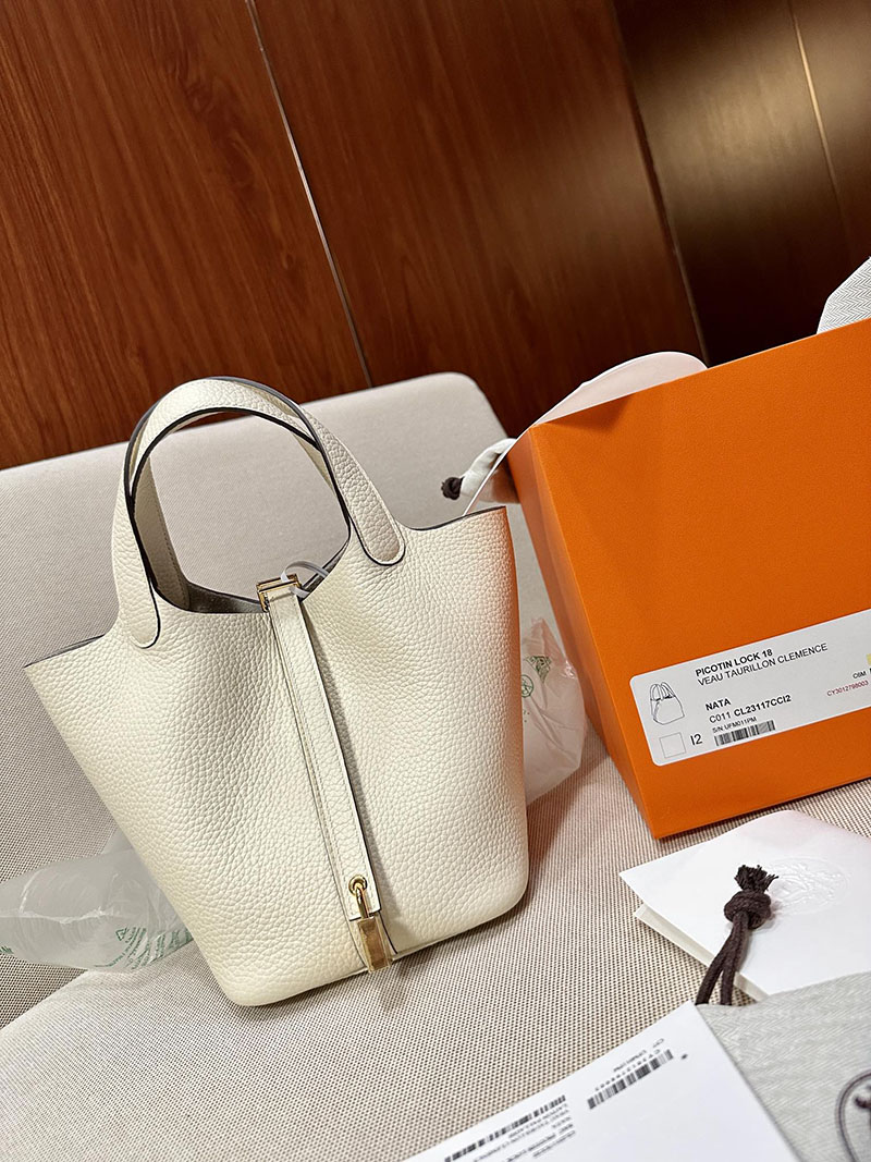 最高級エルメススーパーコピー ピコタンPMコピー ピコタンロック 18 PM ナタ トリヨンクレマンス ゴールド金具 - 画像 (5)