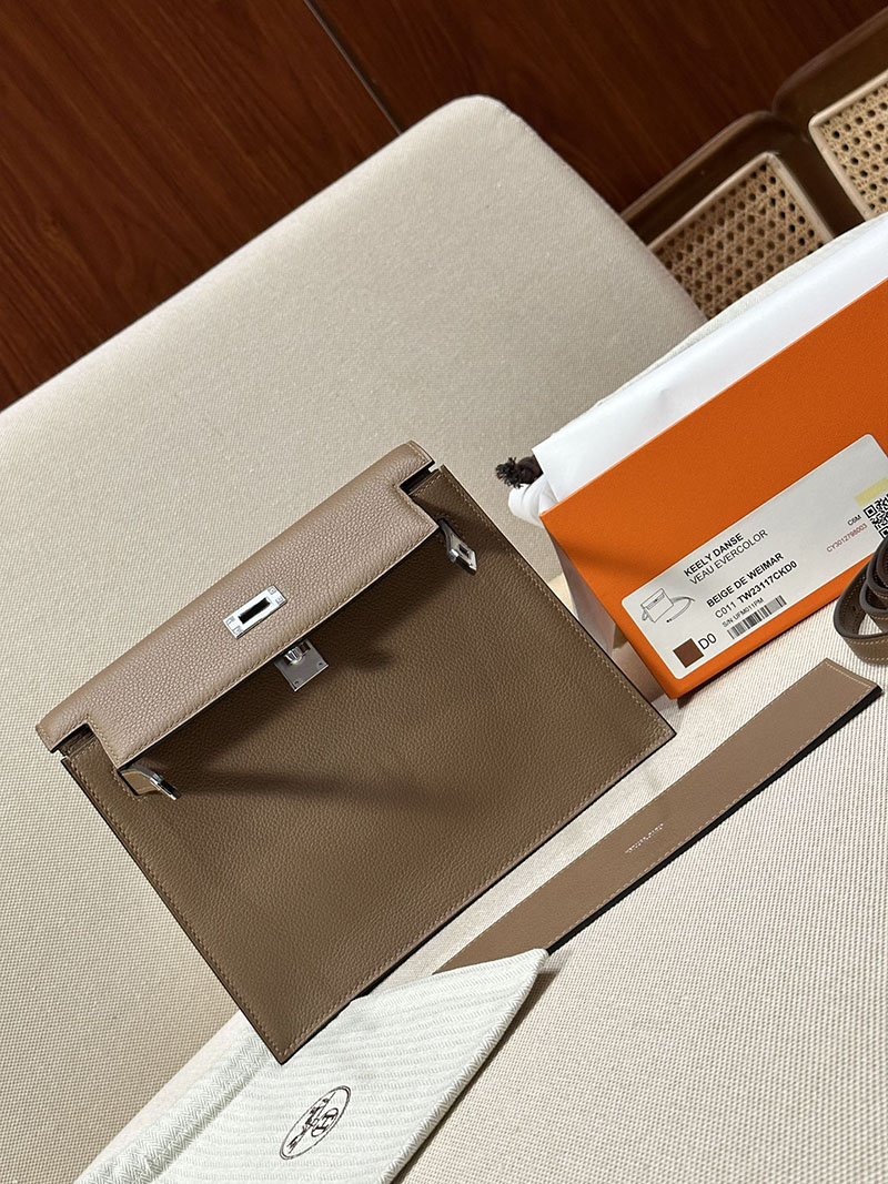 最高級エルメススーパーコピー ケリーダンスコピー ケリーダンス2 ベージュドゥワイマール エバーカラー シルバー金具 - 画像 (8)