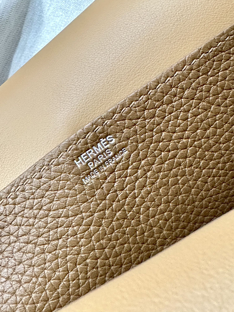 最高級エルメススーパーコピー アルザンコピー アルザン25 アルザンxビスキュイ トリヨンクレマンス シルバー金具 - 画像 (5)