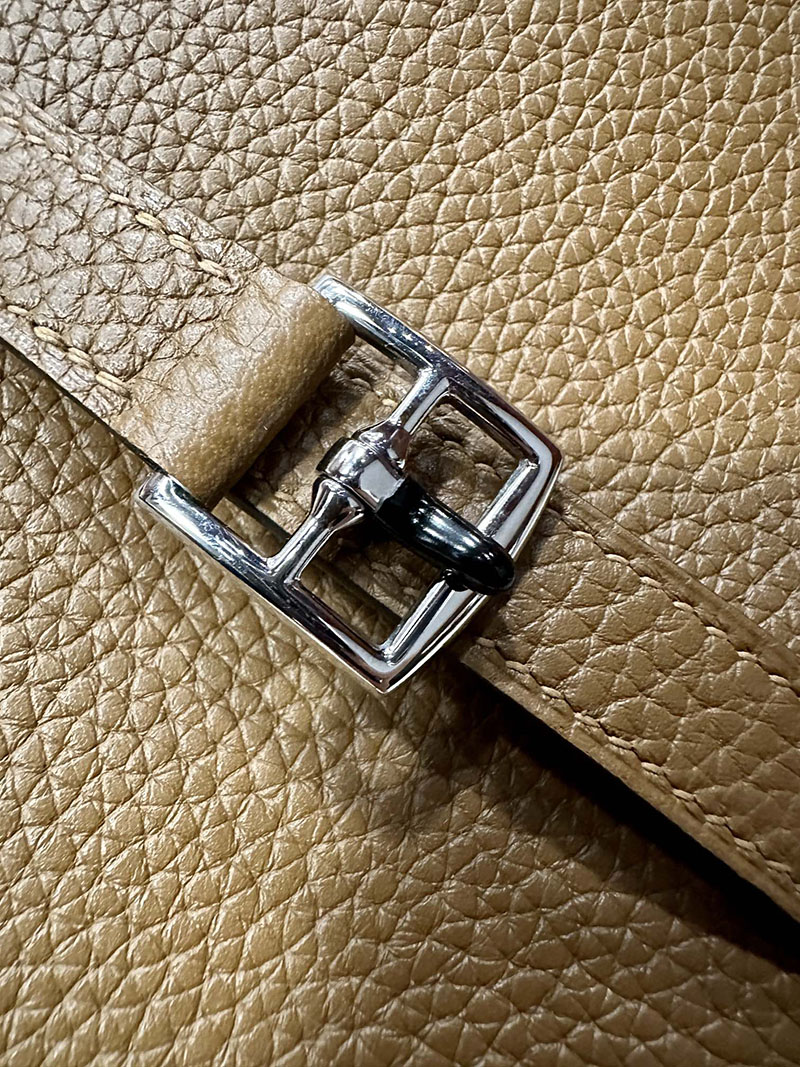 最高級エルメススーパーコピー アルザンコピー アルザン25 アルザンxビスキュイ トリヨンクレマンス シルバー金具 - 画像 (2)