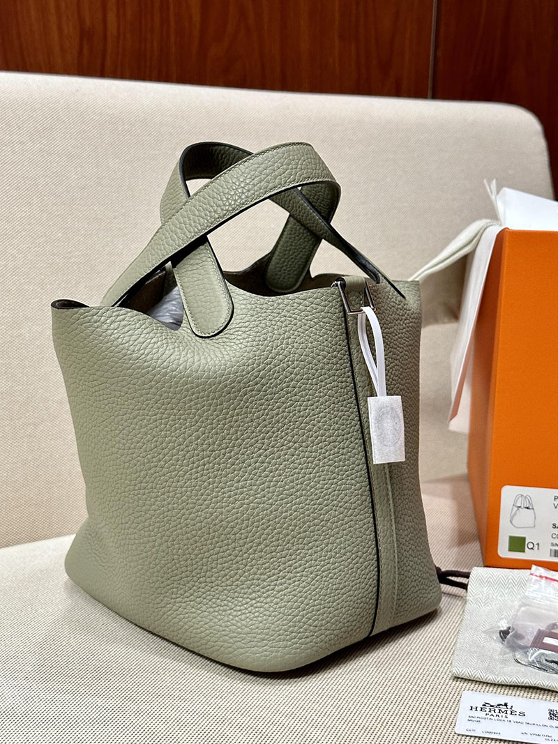 最高級エルメススーパーコピー ピコタンPMコピー ピコタンロック 18 PM ソーゼ トリヨンクレマンス シルバー金具 - 画像 (7)
