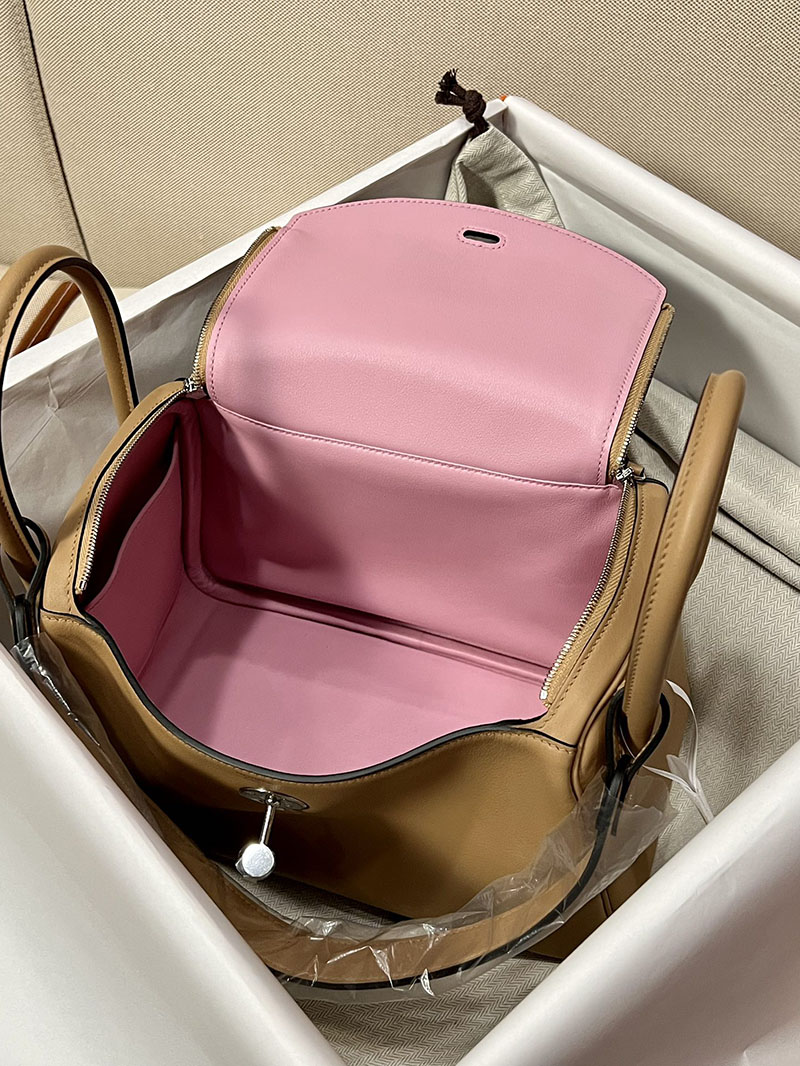 最高級エルメススーパーコピー リンディ26コピー リンディ26 チャイxモーヴシルベストル スイフト シルバー金具 - 画像 (3)