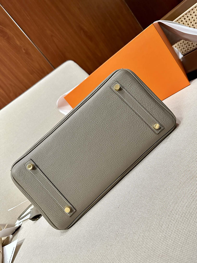 最高級エルメススーパーコピー バーキン30コピー バーキン30 エトゥープ トゴ ゴールド金具 - 画像 (9)