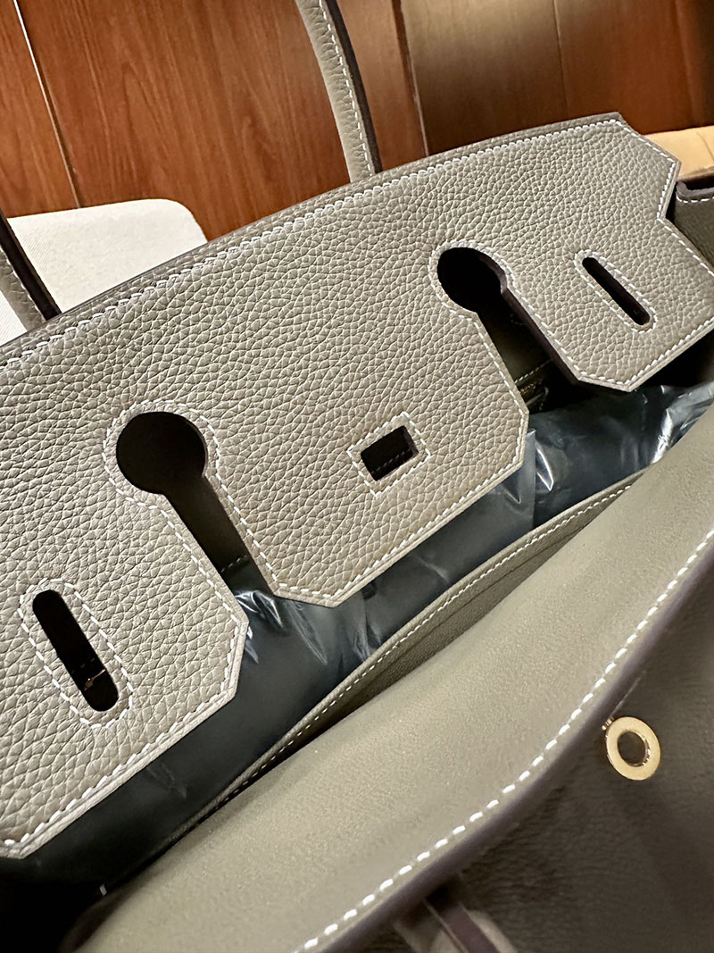 最高級エルメススーパーコピー バーキン30コピー バーキン30 エトゥープ トゴ ゴールド金具 - 画像 (5)