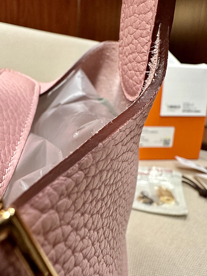 最高級エルメススーパーコピー ピコタンPMコピー ピコタンロック 18 PM ローズサクラ トリヨンクレマンス ゴールド金具 - 画像 (3)