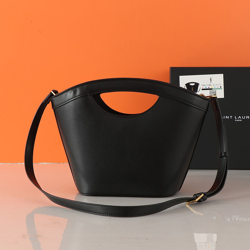 N品 YSL サンローラン CELIA ミニ トート ブラック 7910690U90W1000 カーフスキンレザー ゴールド金具 激安優良店 - 画像 (8)