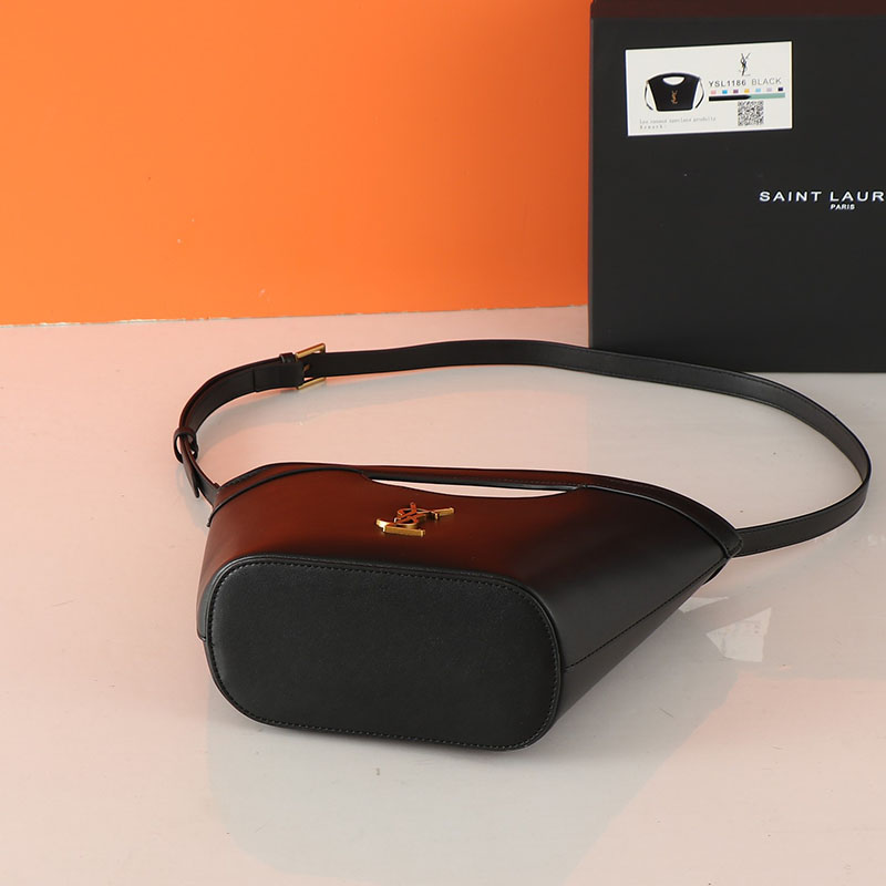 N品 YSL サンローラン CELIA ミニ トート ブラック 7910690U90W1000 カーフスキンレザー ゴールド金具 激安優良店 - 画像 (7)