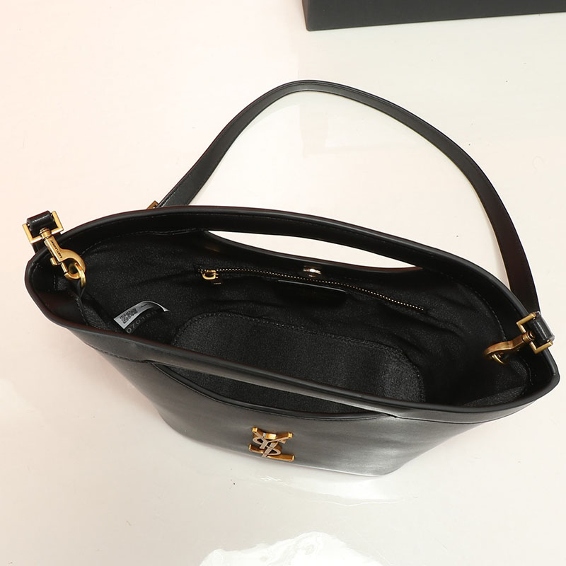 N品 YSL サンローラン CELIA ミニ トート ブラック 7910690U90W1000 カーフスキンレザー ゴールド金具 激安優良店 - 画像 (6)