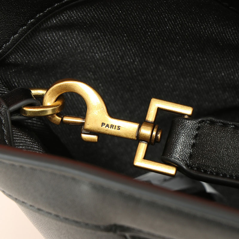 N品 YSL サンローラン CELIA ミニ トート ブラック 7910690U90W1000 カーフスキンレザー ゴールド金具 激安優良店 - 画像 (5)