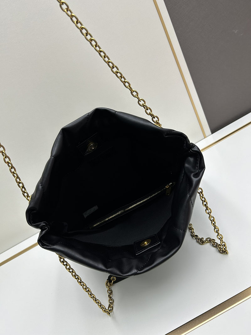 N品 YSL サンローラン ジェイミー 4.3 ポーチ ブラック 781666AAB321000 ラムスキン ゴールド金具 激安優良店 - 画像 (3)