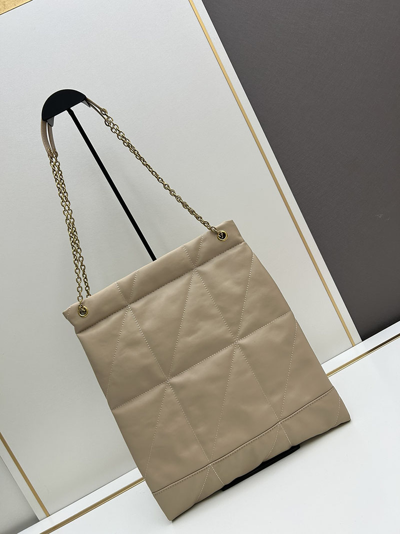N品 YSL サンローラン ジェイミー 4.3 ポーチ ダスティグレー 781666AAB321722 ラムスキン ゴールド金具 激安優良店 - 画像 (8)