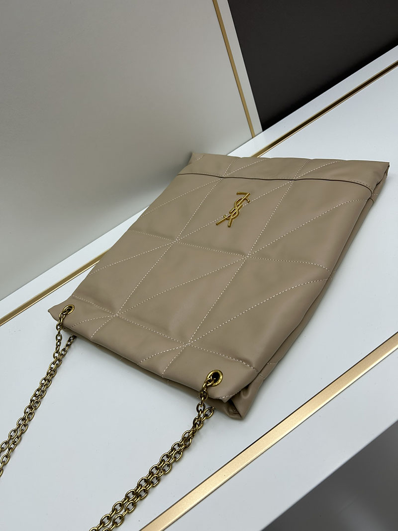 N品 YSL サンローラン ジェイミー 4.3 ポーチ ダスティグレー 781666AAB321722 ラムスキン ゴールド金具 激安優良店 - 画像 (7)