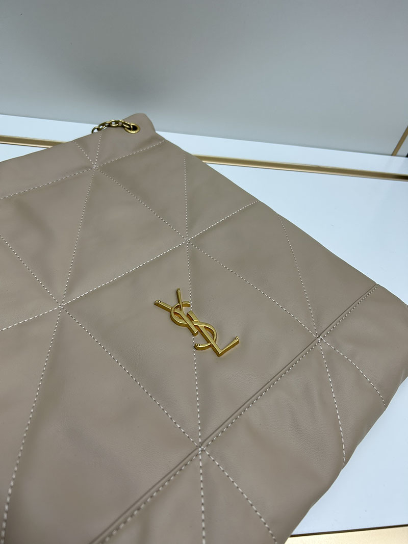 N品 YSL サンローラン ジェイミー 4.3 ポーチ ダスティグレー 781666AAB321722 ラムスキン ゴールド金具 激安優良店 - 画像 (6)