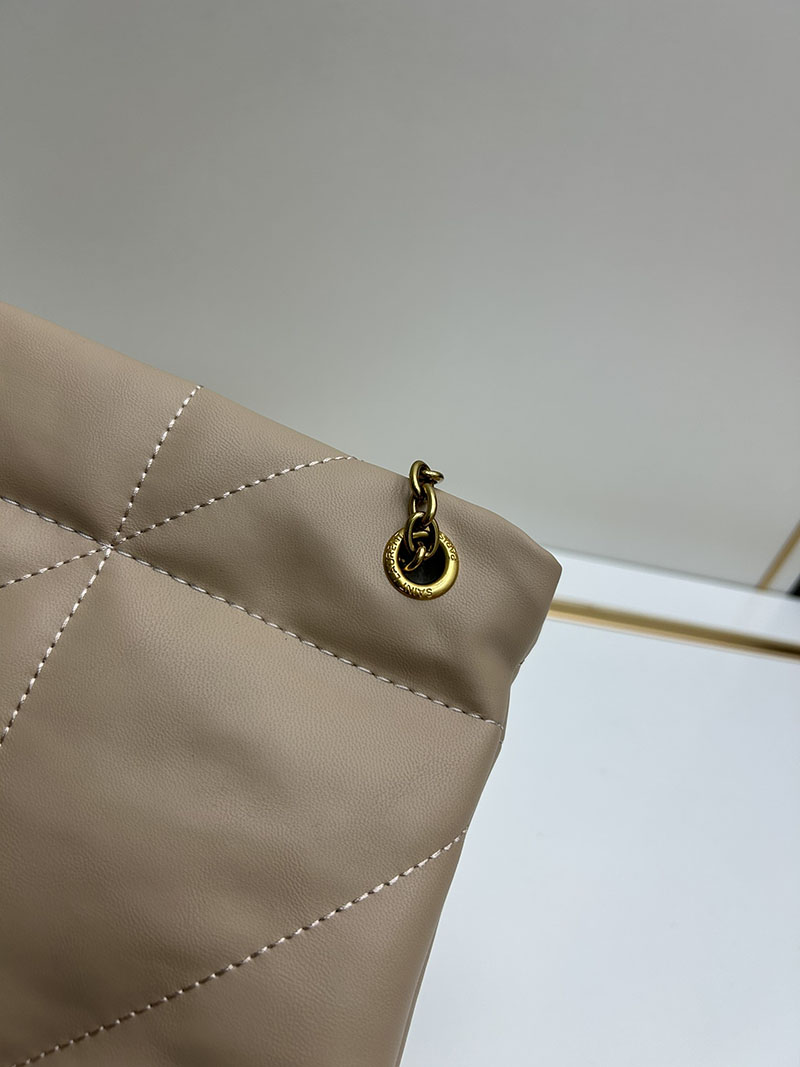 N品 YSL サンローラン ジェイミー 4.3 ポーチ ダスティグレー 781666AAB321722 ラムスキン ゴールド金具 激安優良店 - 画像 (5)
