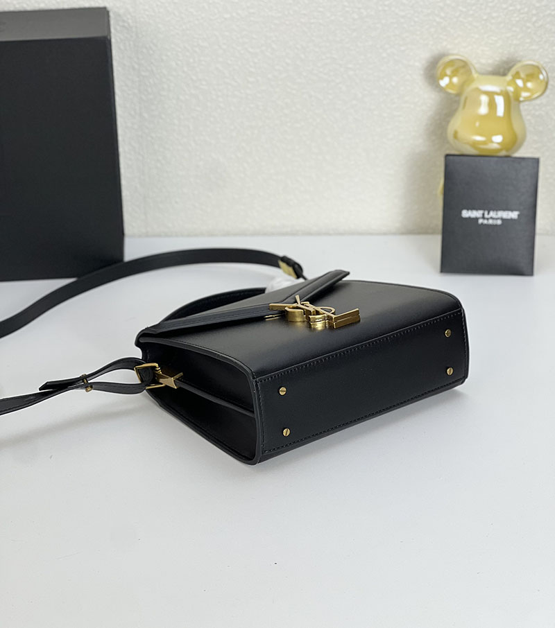 N品 YSL サンローラン サンセット チェーン ウォレット ブラック 533026DND1J1000 カーフスキンレザー ゴールド金具 激安優良店 - 画像 (2)