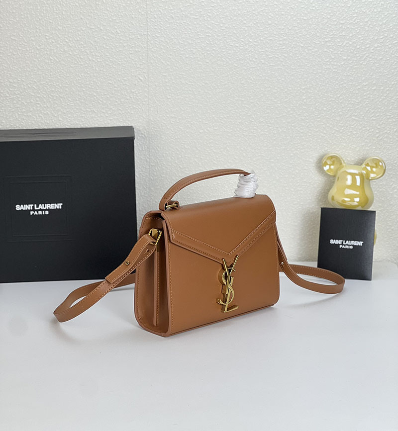 N品 YSL サンローラン サンセット チェーン ウォレット ブラウン 533026DND1J2536 カーフスキンレザー ゴールド金具 激安優良店 - 画像 (8)