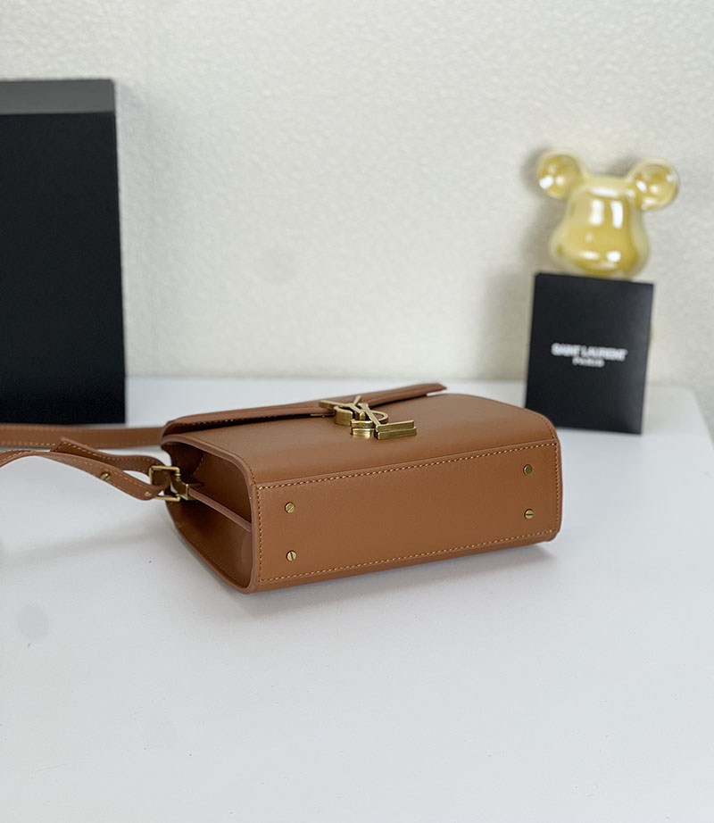 N品 YSL サンローラン サンセット チェーン ウォレット ブラウン 533026DND1J2536 カーフスキンレザー ゴールド金具 激安優良店 - 画像 (3)