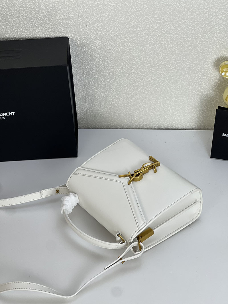 N品 YSL サンローラン サンセット チェーン ウォレット オフホワイト 533026DND1J9207 カーフスキンレザー ゴールド金具 激安優良店 - 画像 (2)
