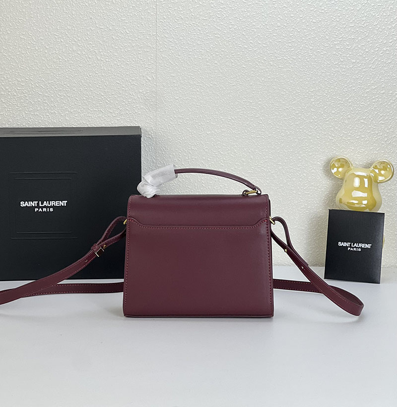 N品 YSL サンローラン サンセット チェーン ウォレット ボルドー 533026DND1J6475 カーフスキンレザー ゴールド金具 激安優良店 - 画像 (9)