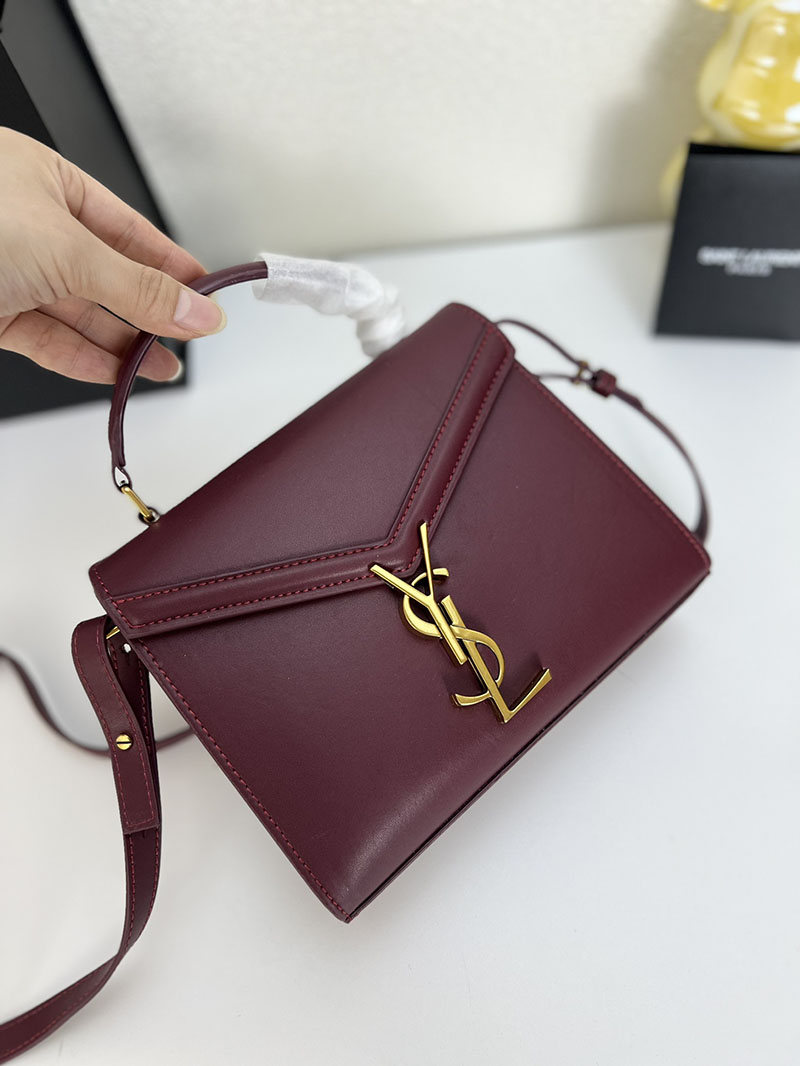 N品 YSL サンローラン サンセット チェーン ウォレット ボルドー 533026DND1J6475 カーフスキンレザー ゴールド金具 激安優良店 - 画像 (7)