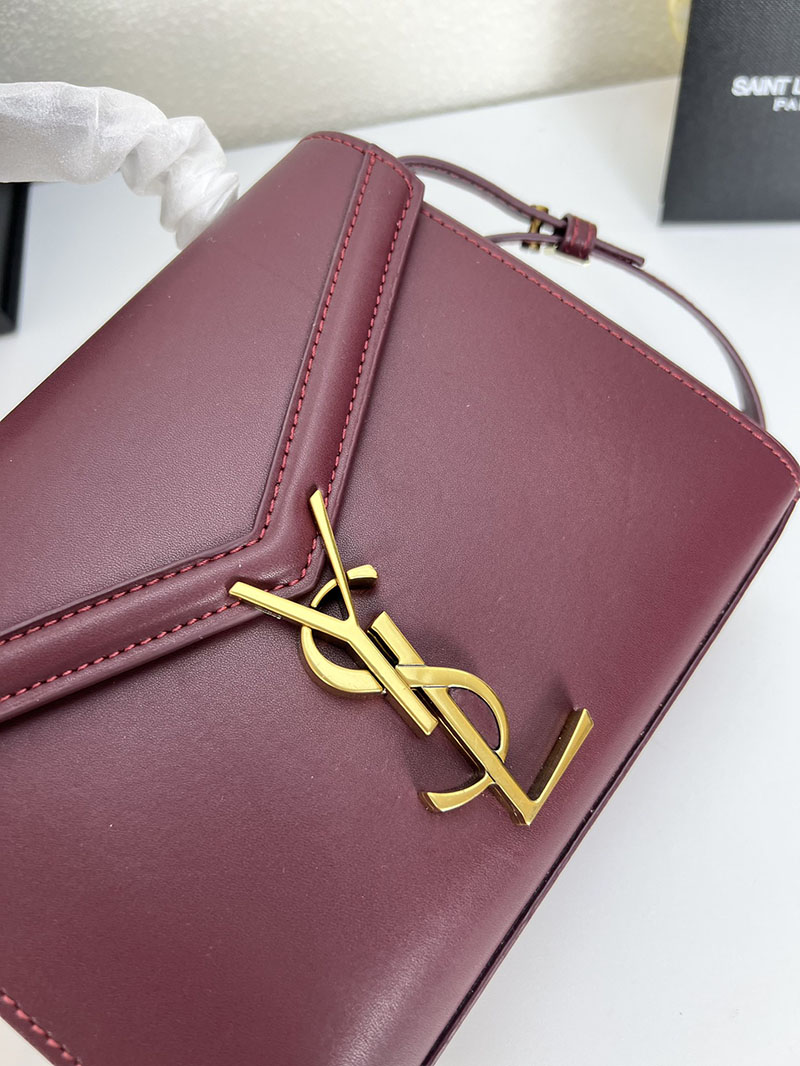 N品 YSL サンローラン サンセット チェーン ウォレット ボルドー 533026DND1J6475 カーフスキンレザー ゴールド金具 激安優良店 - 画像 (6)