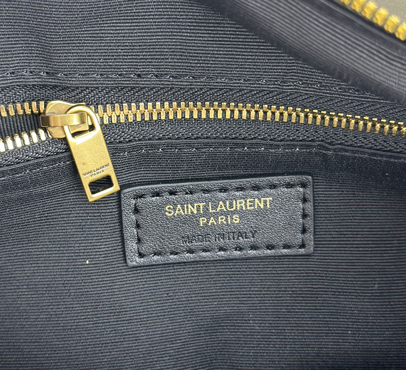 N品 YSL サンローラン Camera Supple bag ダークグリーン 7538261EL0E3045 ラムスキン ゴールド金具 激安優良店 - 画像 (4)