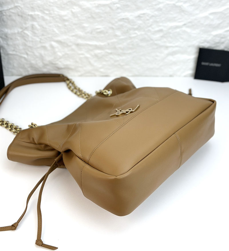 N品 YSL サンローラン ジェイミー 4.3 トート ブラウン 809824AAB322536 ラムスキン ゴールド金具 激安優良店 - 画像 (7)