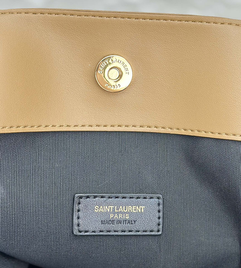 N品 YSL サンローラン ジェイミー 4.3 トート ブラウン 809824AAB322536 ラムスキン ゴールド金具 激安優良店 - 画像 (3)