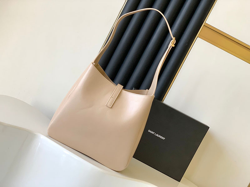 N品 YSL サンローラン LE 5 À 7 ラージ ソフト ダークベージュ 753837AAAUQ2721 カーフスキンレザー ゴールド金具 激安優良店 - 画像 (8)