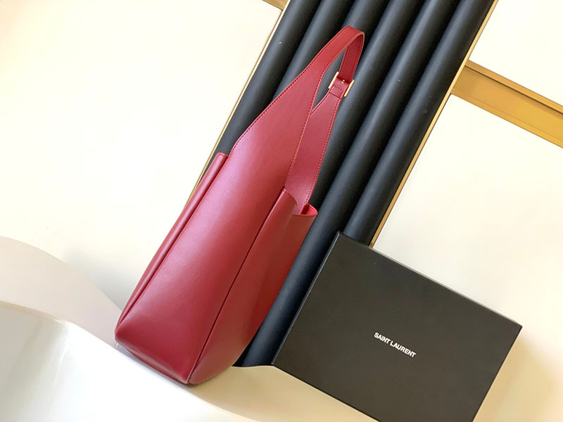 N品 YSL サンローラン LE 5 À 7 ラージ ソフト デンジャー 753837AAAUQ6937 カーフスキンレザー ゴールド金具 激安優良店 - 画像 (9)
