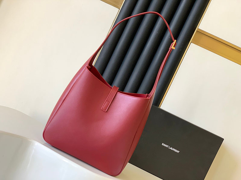 N品 YSL サンローラン LE 5 À 7 ラージ ソフト デンジャー 753837AAAUQ6937 カーフスキンレザー ゴールド金具 激安優良店 - 画像 (8)