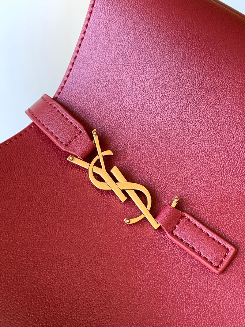 N品 YSL サンローラン LE 5 À 7 ラージ ソフト デンジャー 753837AAAUQ6937 カーフスキンレザー ゴールド金具 激安優良店 - 画像 (6)