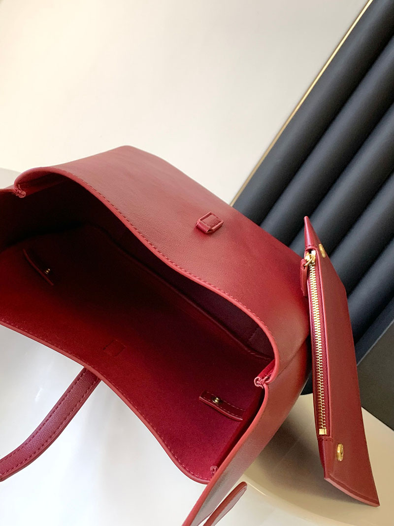 N品 YSL サンローラン LE 5 À 7 ラージ ソフト デンジャー 753837AAAUQ6937 カーフスキンレザー ゴールド金具 激安優良店 - 画像 (3)