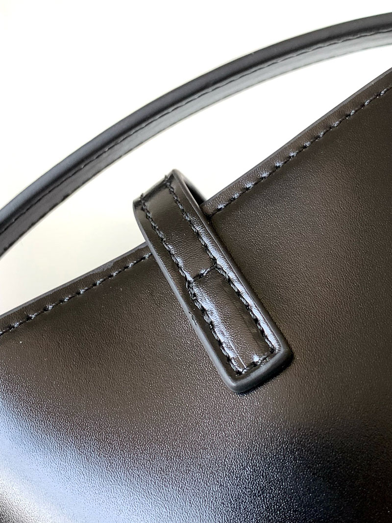N品 YSL サンローラン LE 37 ミニ(シャイニーレザー)ブラック 753837AAAUQ1000 ラムスキン ゴールド金具 激安優良店 - 画像 (4)